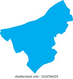 northampton County map in Pennsylvania state
