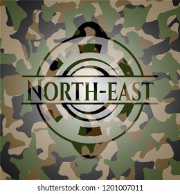 North-east on camouflaged pattern