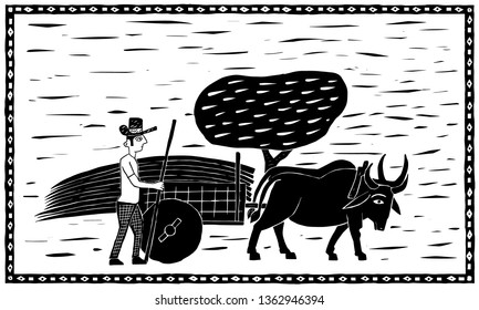 Northeastern Ox Cart