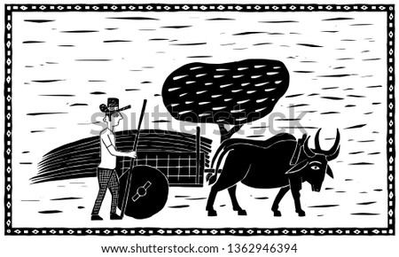 Northeastern Ox Cart Foto stock © 