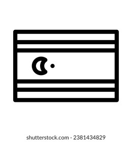 Icono vectorial de Chipre Septentrional sobre fondo blanco