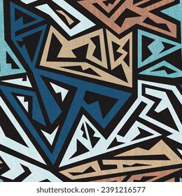 Abstrakte Geometrie im Norden. Nahtloses Muster