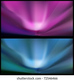 Northern blue aurora backgrounds.
