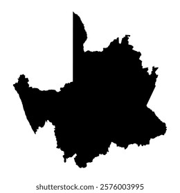 Northern Cape province map, administrative division of South Africa. Vector illustration.