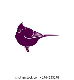 Northern Cardinal bird design vector illustration, Creative Northern Cardinal bird logo design concept template, symbols icons