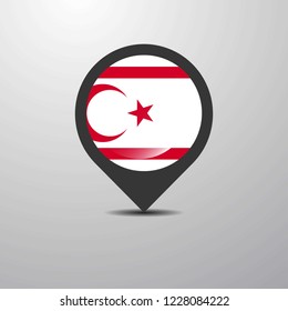Northern Cyprus Map Pin