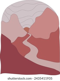Northern European style abstract card