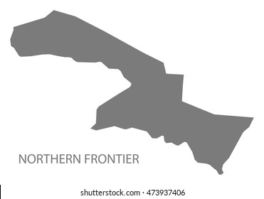 Northern Frontier Saudi Arabia Map grey