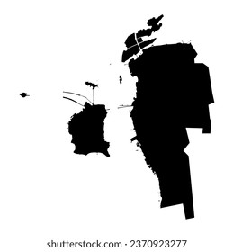 Northern Governorate map, administrative division of the Bahrain.