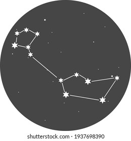 Northern hemisphere constellation of the Cetus