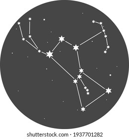 Constelación del hemisferio norte del Orión