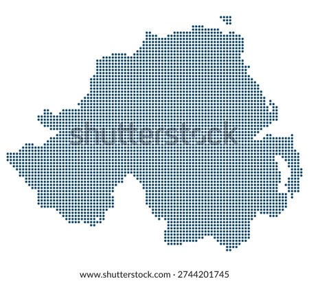 Northern Ireland Blue Dotted Map Digitale 2026 PNRR Modernization Corridor
