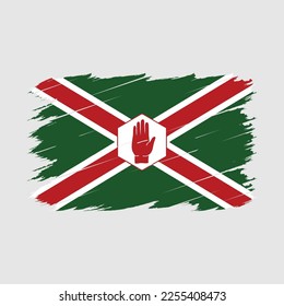 Northern Ireland Flag Brush Vector Illustration