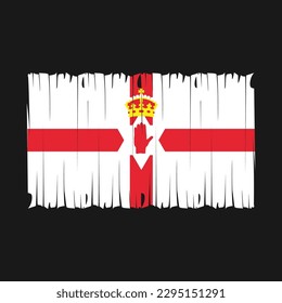 Northern Ireland Flag Brush Vector Illustration
