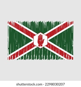 Northern Ireland Flag Brush Vector Illustration