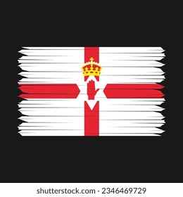 Nordirland-Flagge - Vektorgrafik-Vektorgrafik