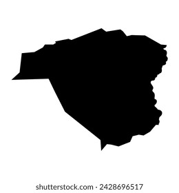 Northern Liech State map, administrative division of South Sudan. Vector illustration.