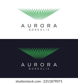 El logo de la ola de luz del norte está inspirado en las luces de la aurora boreal.