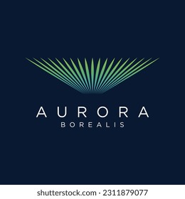 The northern light wave logo is inspired by the lights of the aurora borealis.