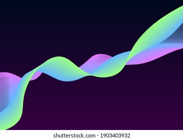 Northern lights abstract colorful background. Vector illustration