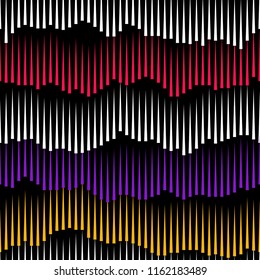Northern Lights abstract seamless vector pattern for textile, fabric, wrapping, craft