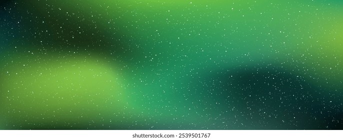 Northern lights. Astrology horizontal high quality background galaxy illustration with stardust and bright shining stars illuminating the space.