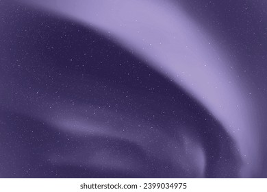 Northern lights, aurora borealis. Monochrome blue space background