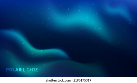 Northern Lights Background. Aurora Borealis Backdrop. Starry Night Sky Wallpaper.