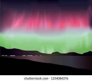 Northern Lights by night