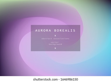 Northern lights gradient background. Luminescence of Aurora Borealis.