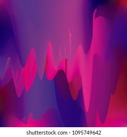 Northern lights gradient background vector illustration. Night Sky, Northern Lights Effect, Realistic polar lights. Abstract space design for aurora borealis, isolated on transparent background.