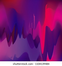 Northern lights gradient background vector illustration. Night Sky, Northern Lights Effect, Realistic polar lights. Abstract space design for aurora borealis, isolated on transparent background.