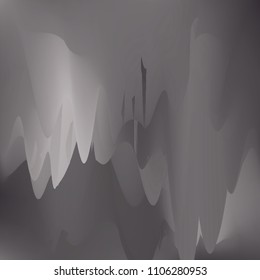 Northern lights gradient background vector illustration. Night Sky, Northern Lights Effect, Realistic polar lights. Abstract space design for aurora borealis, isolated on transparent background.