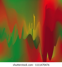 Northern lights gradient background vector illustration. Night Sky, Northern Lights Effect, Realistic polar lights. Abstract space design for aurora borealis, isolated on transparent background.