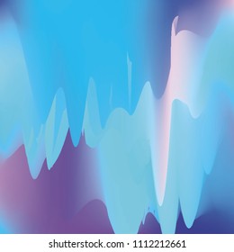 Northern lights gradient background vector illustration. Night Sky, Northern Lights Effect, Realistic polar lights. Abstract space design for aurora borealis, isolated on transparent background.