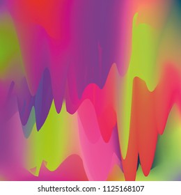 Northern lights gradient background vector illustration. Night Sky, Northern Lights Effect, Realistic polar lights. Abstract space design for aurora borealis, isolated on transparent background.