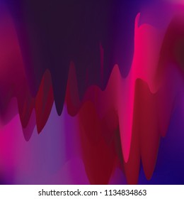 Northern lights gradient background vector illustration. Night Sky, Northern Lights Effect, Realistic polar lights. Abstract space design for aurora borealis, isolated on transparent background.