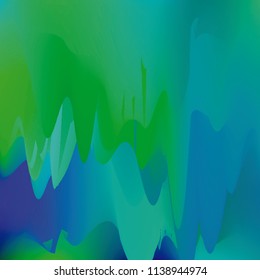 Northern lights gradient background vector illustration. Night Sky, Northern Lights Effect, Realistic polar lights. Abstract space design for aurora borealis, isolated on transparent background.