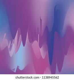 Northern lights gradient background vector illustration. Night Sky, Northern Lights Effect, Realistic polar lights. Abstract space design for aurora borealis, isolated on transparent background.