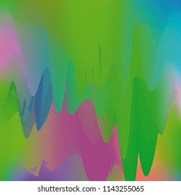 Northern lights gradient background vector illustration. Night Sky, Northern Lights Effect, Realistic polar lights. Abstract space design for aurora borealis, isolated on transparent background.