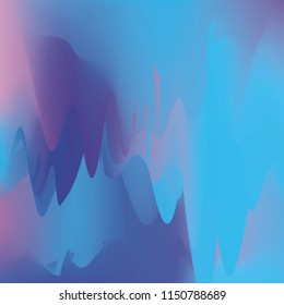 Northern lights gradient background vector illustration. Night Sky, Northern Lights Effect, Realistic polar lights. Abstract space design for aurora borealis, isolated on transparent background.