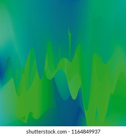 Northern lights gradient background vector illustration. Night Sky, Northern Lights Effect, Realistic polar lights. Abstract space design for aurora borealis, isolated on transparent background.
