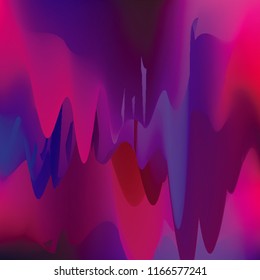 Northern lights gradient background vector illustration. Night Sky, Northern Lights Effect, Realistic polar lights. Abstract space design for aurora borealis, isolated on transparent background.