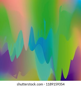 Northern lights gradient background vector illustration. Night Sky, Northern Lights Effect, Realistic polar lights. Abstract space design for aurora borealis, isolated on transparent background.