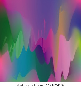 Northern lights gradient background vector illustration. Night Sky, Northern Lights Effect, Realistic polar lights. Abstract space design for aurora borealis, isolated on transparent background.