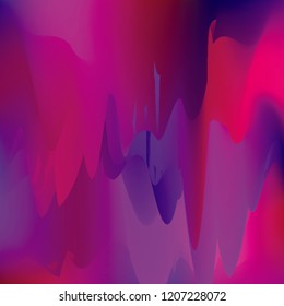 Northern lights gradient background vector illustration. Night Sky, Northern Lights Effect, Realistic polar lights. Abstract space design for aurora borealis, isolated on transparent background.