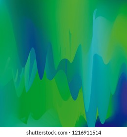 Northern lights gradient background vector illustration. Night Sky, Northern Lights Effect, Realistic polar lights. Abstract space design for aurora borealis, isolated on transparent background.
