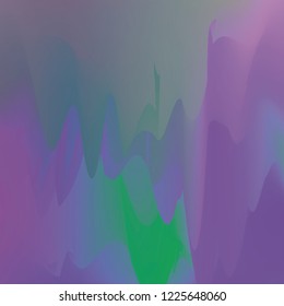 Northern lights gradient background vector illustration. Night Sky, Northern Lights Effect, Realistic polar lights. Abstract space design for aurora borealis, isolated on transparent background.