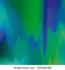 Northern lights gradient background vector illustration. Night Sky, Northern Lights Effect, Realistic polar lights. Abstract space design for aurora borealis, isolated on transparent background.