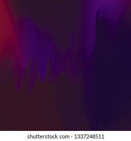 Northern lights gradient background vector illustration. Night Sky, Northern Lights Effect, Realistic polar lights. Abstract space design for aurora borealis, isolated on transparent background.